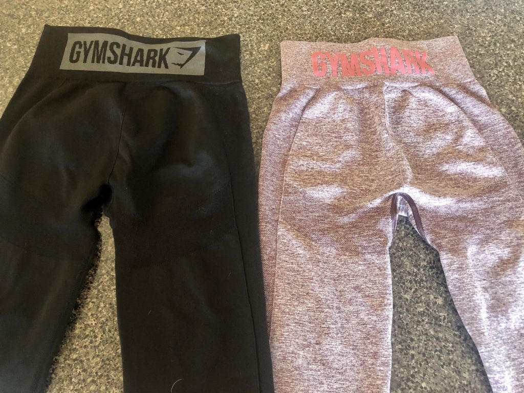 Gymshark Flex High Waisted Leggings Gray and Pink Size XS