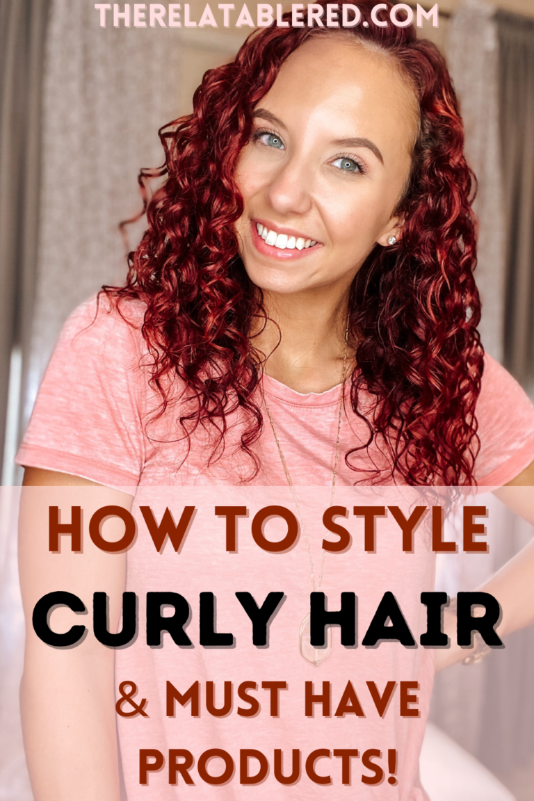 How To Style Curly Hair And Must Have Products - The Relatable Red